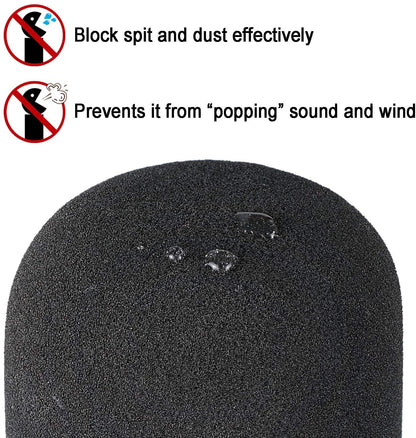 Blue Yeti Mic Boom Arm with Foam Windscreen, Suspension Boom Scissor Arm Stand with Pop Filter Cover for Blue Yeti Pro Microphone Stand by