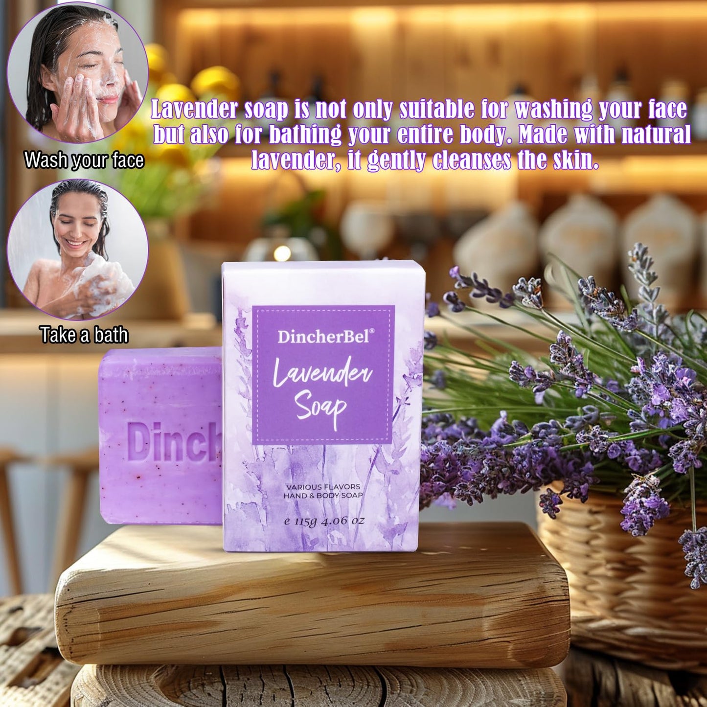 Relaxing Spa Gift Baskets for Women, Bath Spa Day Gifts for Women with Lavender Self Care Gifts - Home Spa Kit for Mom